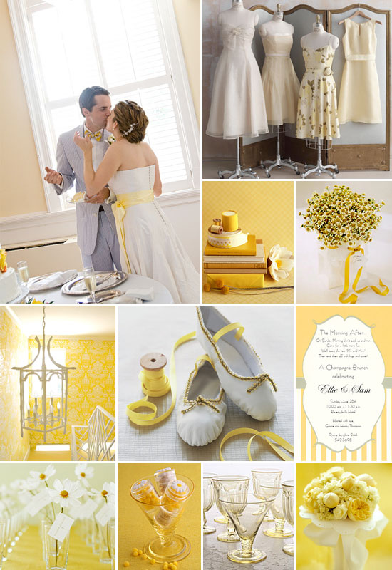 wedding decoration yellow